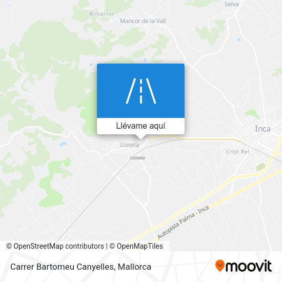 Mapa Carrer Bartomeu Canyelles