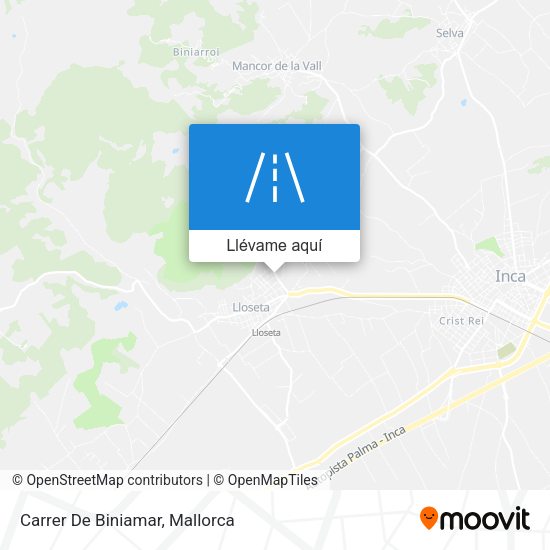 Mapa Carrer De Biniamar