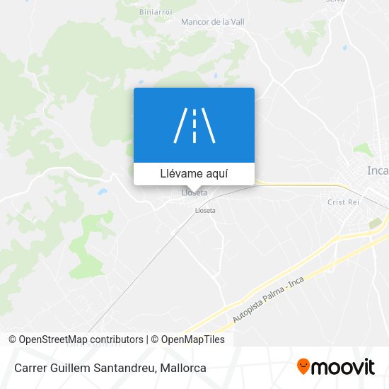 Mapa Carrer Guillem Santandreu