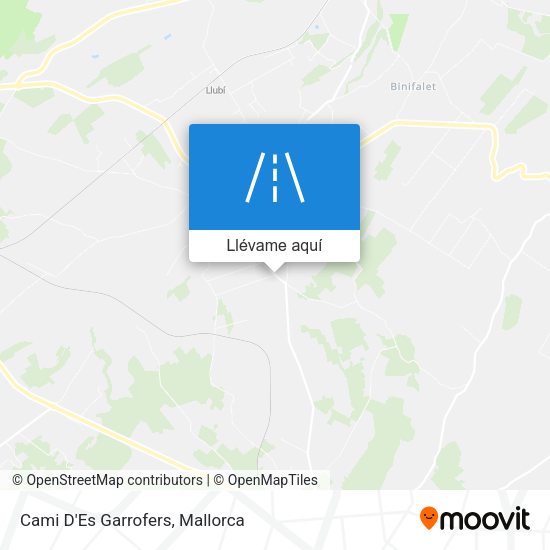 Mapa Cami D'Es Garrofers