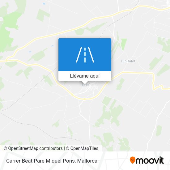 Mapa Carrer Beat Pare Miquel Pons