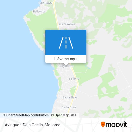 Mapa Avinguda Dels Ocells