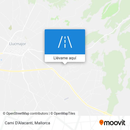 Mapa Camí D'Alacantí