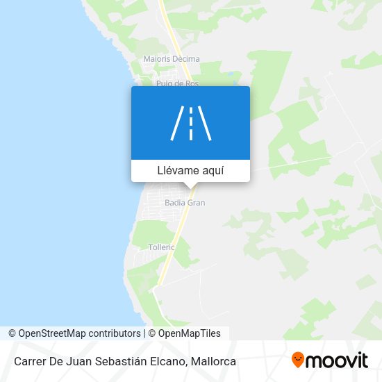 Mapa Carrer De Juan Sebastián Elcano