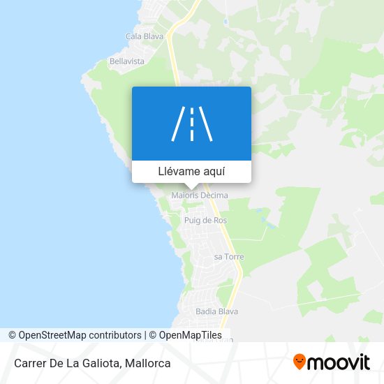 Mapa Carrer De La Galiota