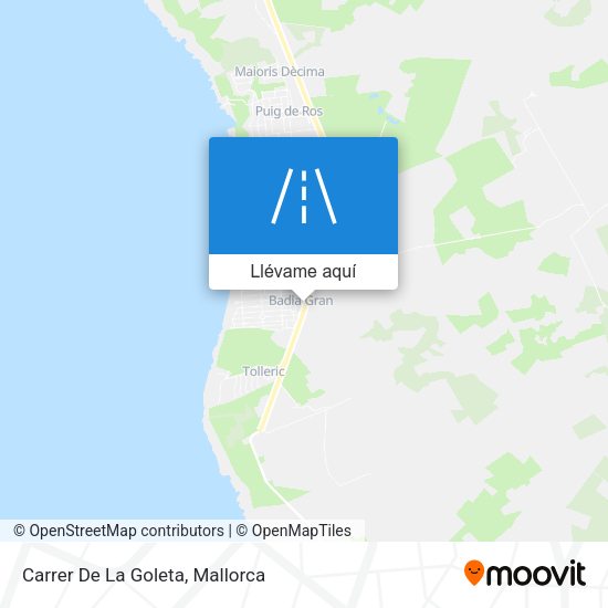 Mapa Carrer De La Goleta