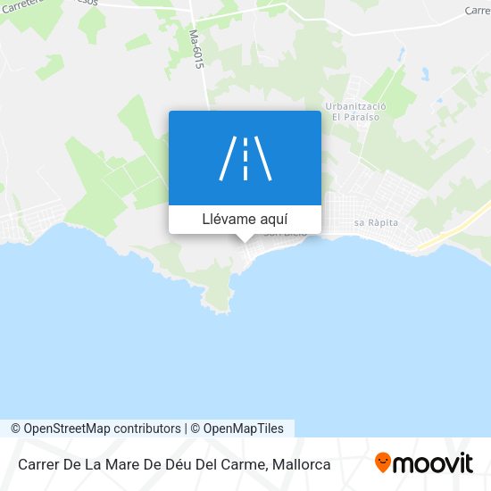 Mapa Carrer De La Mare De Déu Del Carme
