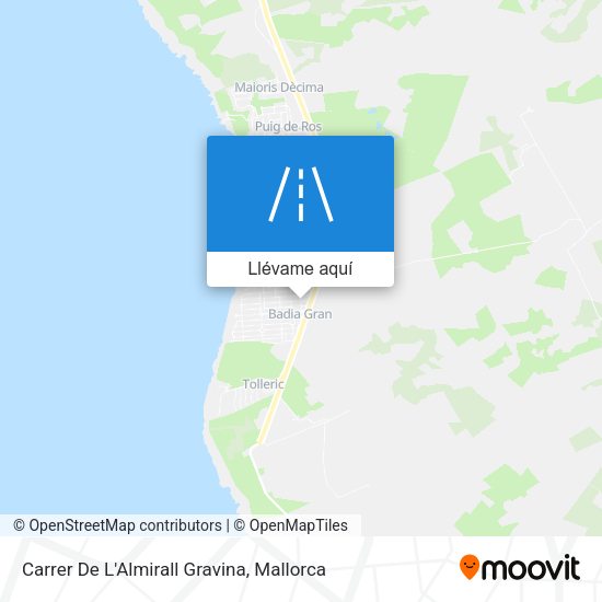 Mapa Carrer De L'Almirall Gravina