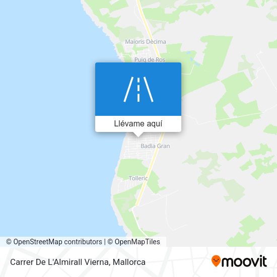 Mapa Carrer De L'Almirall Vierna