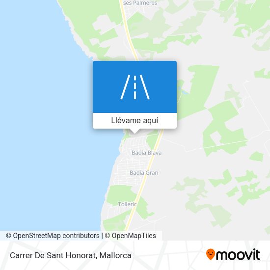 Mapa Carrer De Sant Honorat