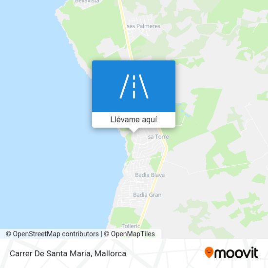 Mapa Carrer De Santa Maria