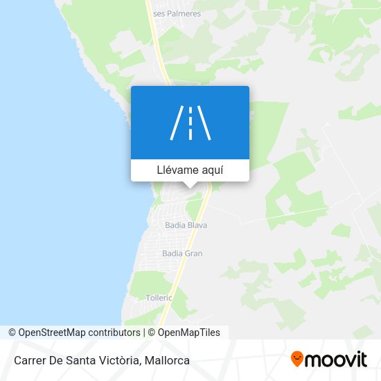 Mapa Carrer De Santa Victòria