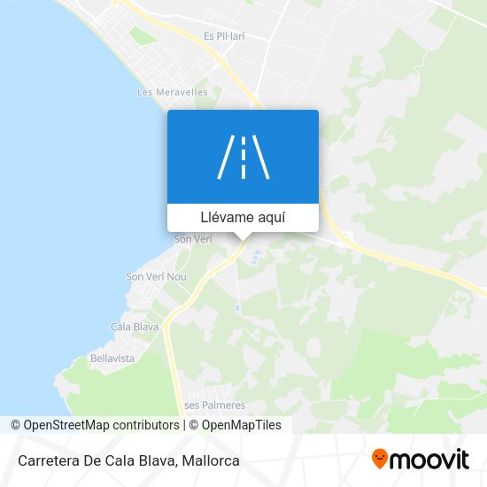 Mapa Carretera De Cala Blava