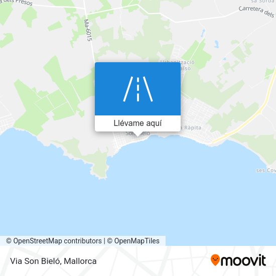 Mapa Via Son Bieló