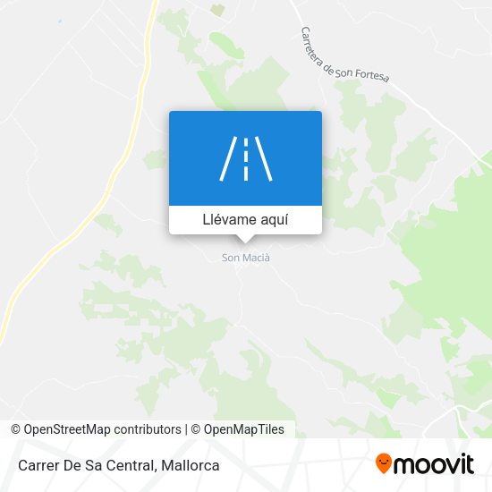 Mapa Carrer De Sa Central