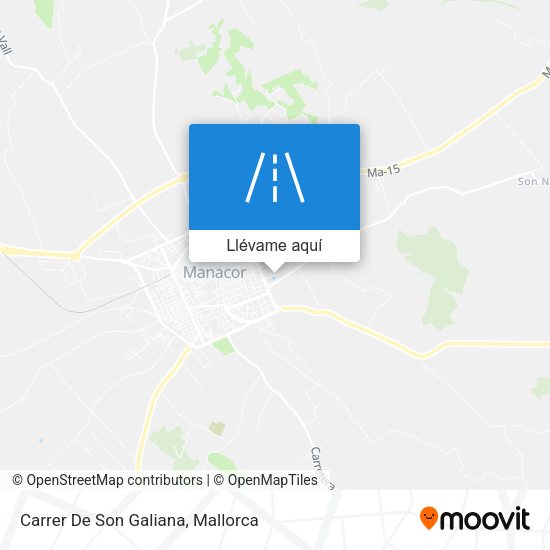 Mapa Carrer De Son Galiana