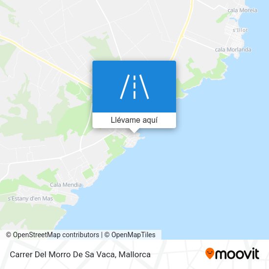 Mapa Carrer Del Morro De Sa Vaca