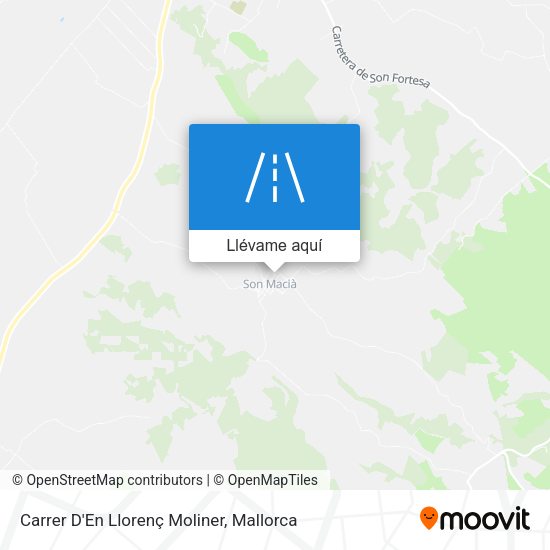 Mapa Carrer D'En Llorenç Moliner