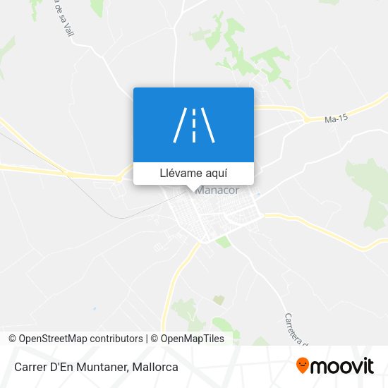 Mapa Carrer D'En Muntaner