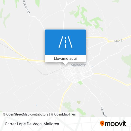 Mapa Carrer Lope De Vega