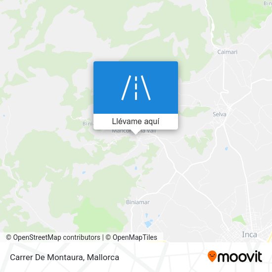 Mapa Carrer De Montaura