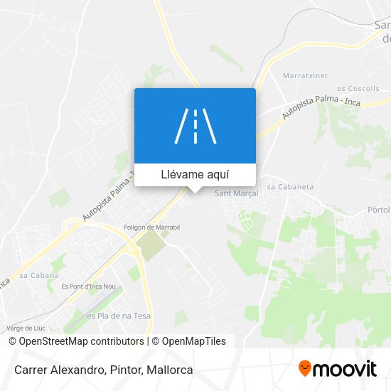 Mapa Carrer Alexandro, Pintor