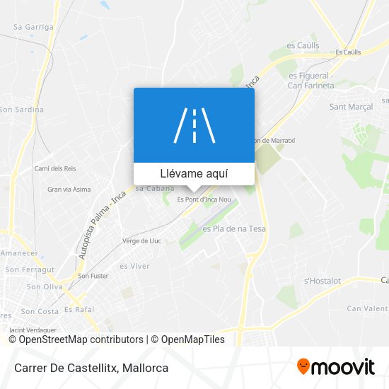 Mapa Carrer De Castellitx