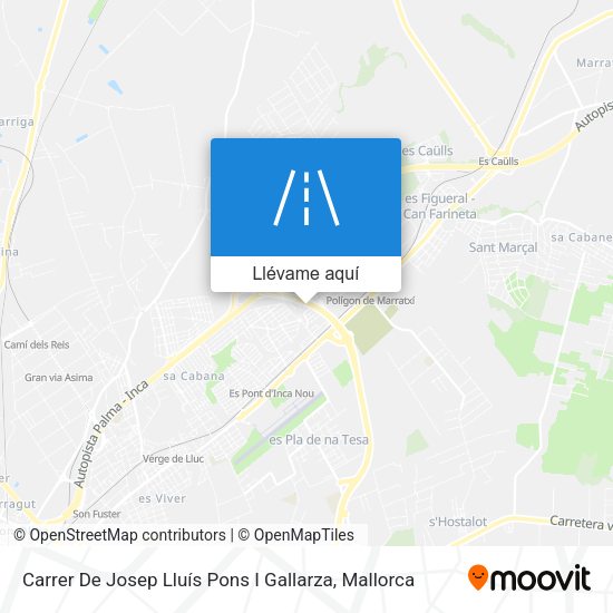 Mapa Carrer De Josep Lluís Pons I Gallarza