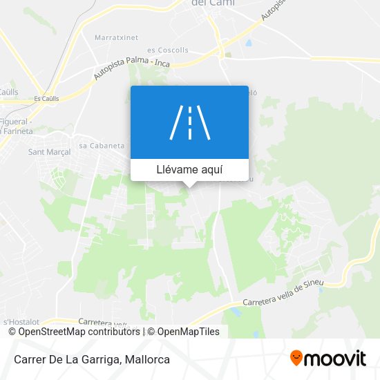 Mapa Carrer De La Garriga