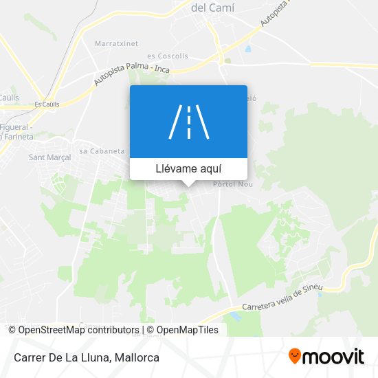 Mapa Carrer De La Lluna