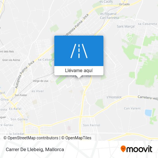 Mapa Carrer De Llebeig