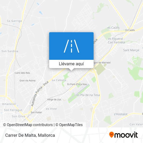 Mapa Carrer De Malta