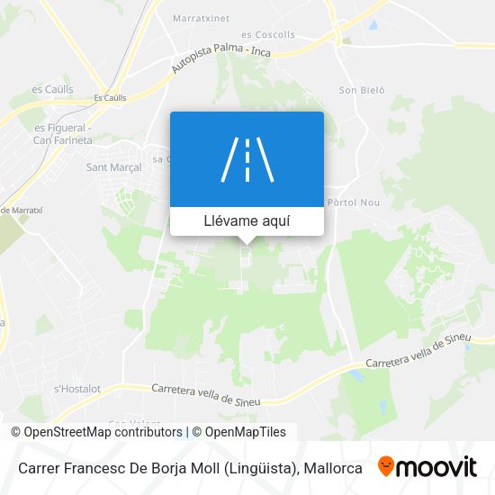Mapa Carrer Francesc De Borja Moll (Lingüista)