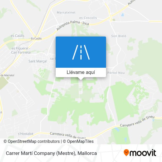 Mapa Carrer Martí Company (Mestre)