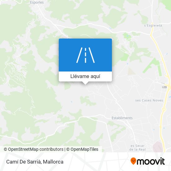 Mapa Camí De Sarrià
