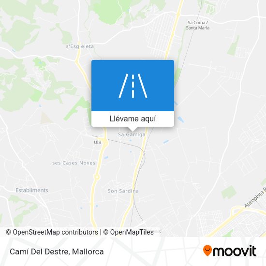 Mapa Camí Del Destre