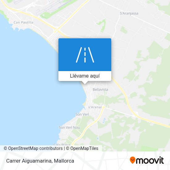 Mapa Carrer Aiguamarina