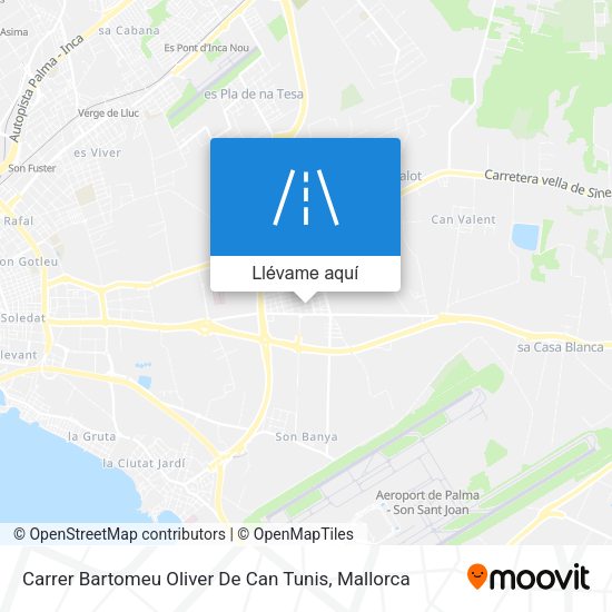 Mapa Carrer Bartomeu Oliver De Can Tunis