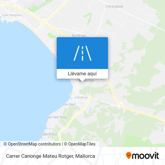 Mapa Carrer Canonge Mateu Rotger