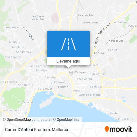 Mapa Carrer D'Antoni Frontera