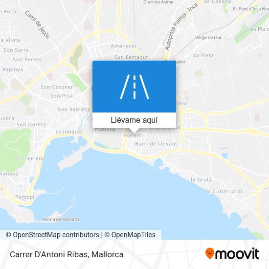 Mapa Carrer D'Antoni Ribas