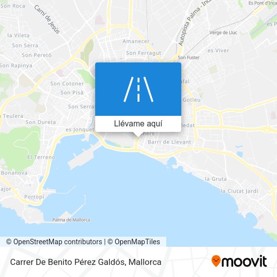 Mapa Carrer De Benito Pérez Galdós