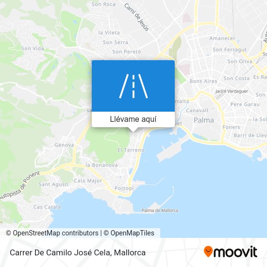 Mapa Carrer De Camilo José Cela