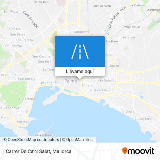 Mapa Carrer De Ca'N Salat