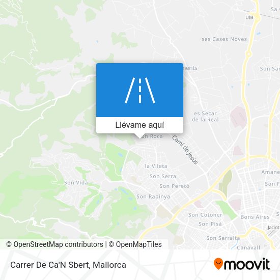 Mapa Carrer De Ca'N Sbert