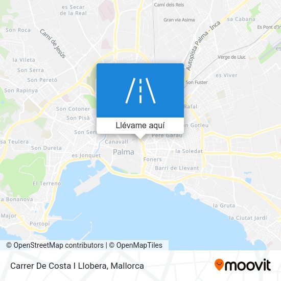 Mapa Carrer De Costa I Llobera