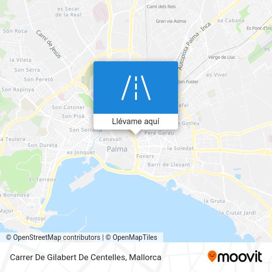 Mapa Carrer De Gilabert De Centelles