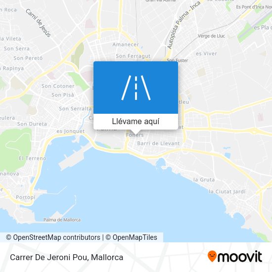 Mapa Carrer De Jeroni Pou