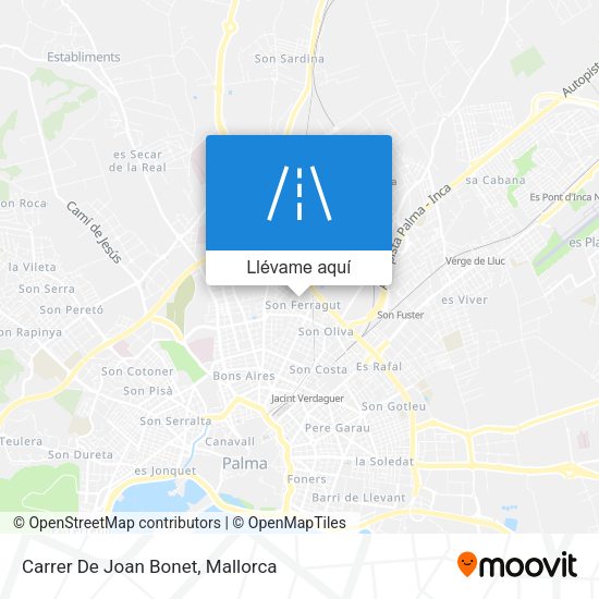 Mapa Carrer De Joan Bonet