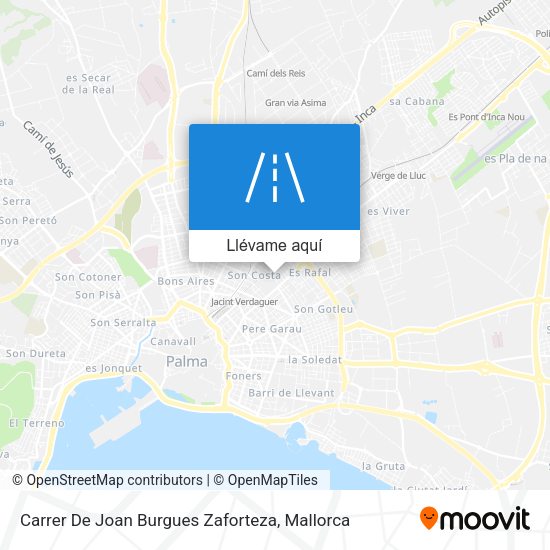 Mapa Carrer De Joan Burgues Zaforteza